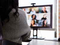 women on virtual call on computer